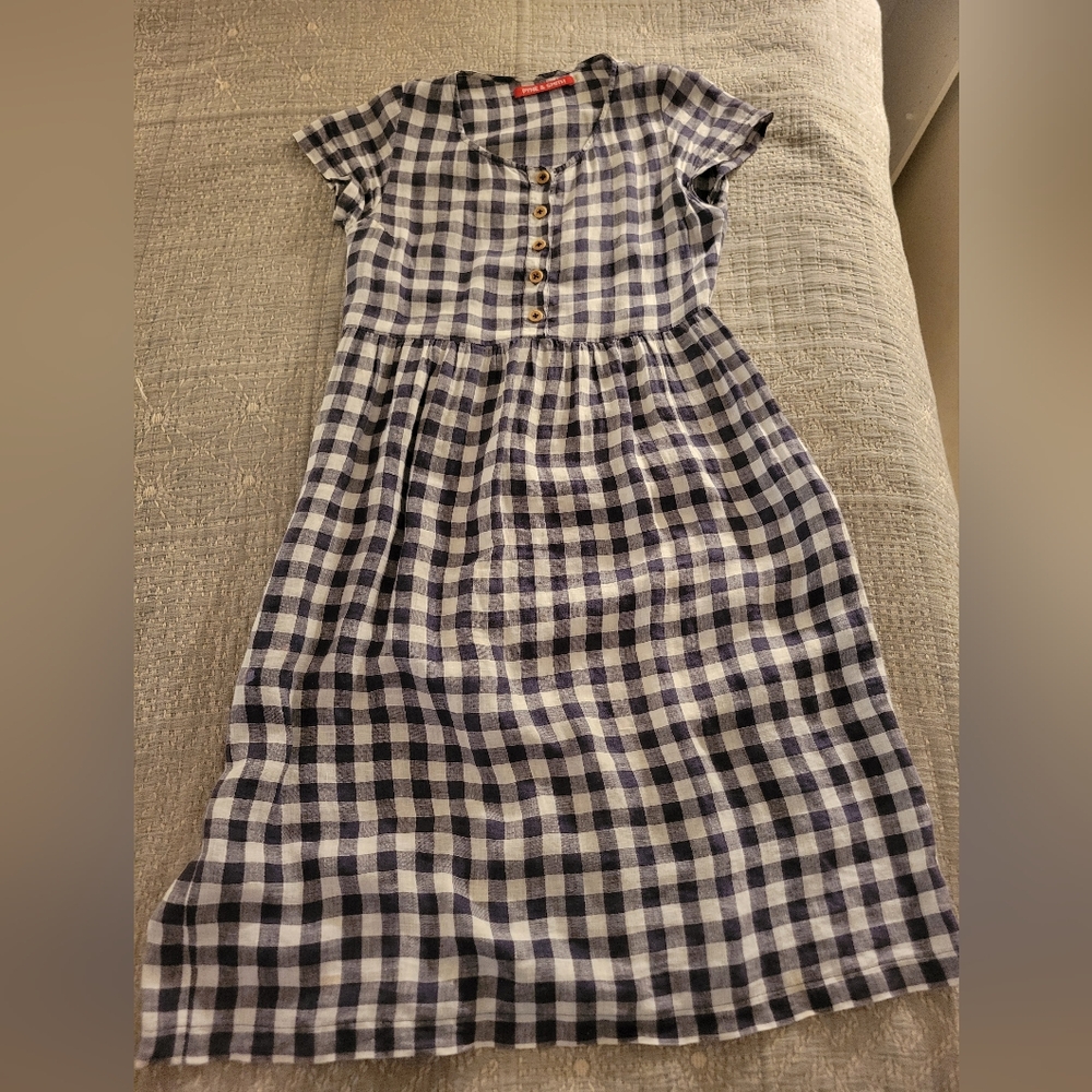 Pyne and Smith no. 11 XS navy gingham